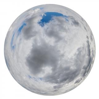 HDRi Skydome of Clouded Sky 12K